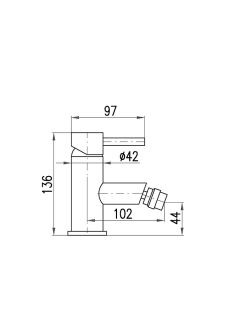Смеситель для биде Rav Slezak Seina SE945.5KCMAT черный